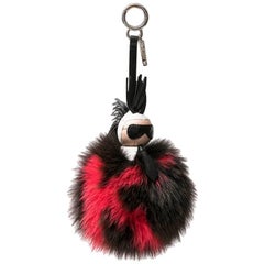 FENDI 'Karlito' Keychain or Bag Charm in Mink Fur