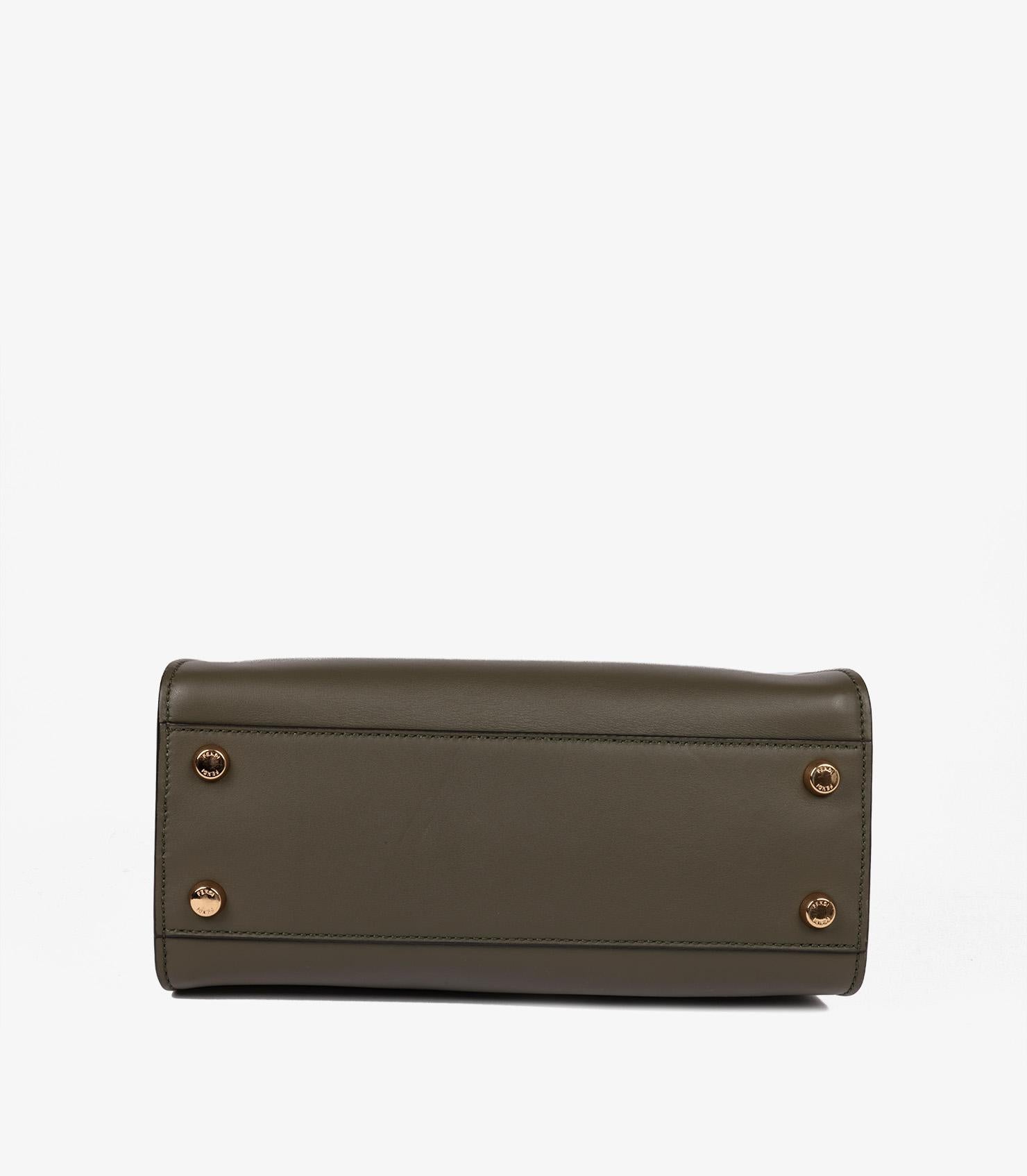 Fendi Khaki Calfskin Leather Small ISeeU Peekaboo 1