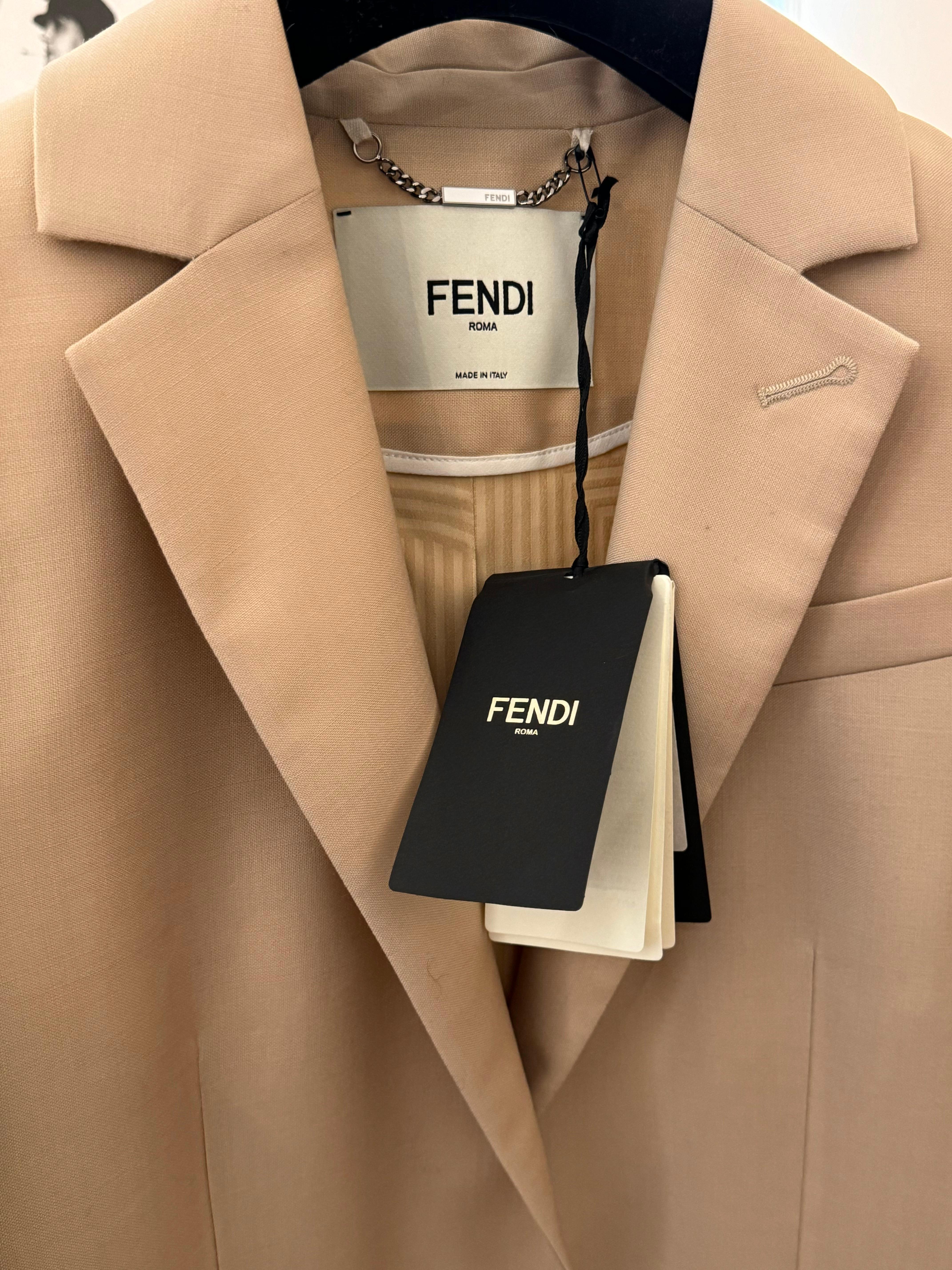 Fendi kid mohair oversized casual jacket  For Sale 1