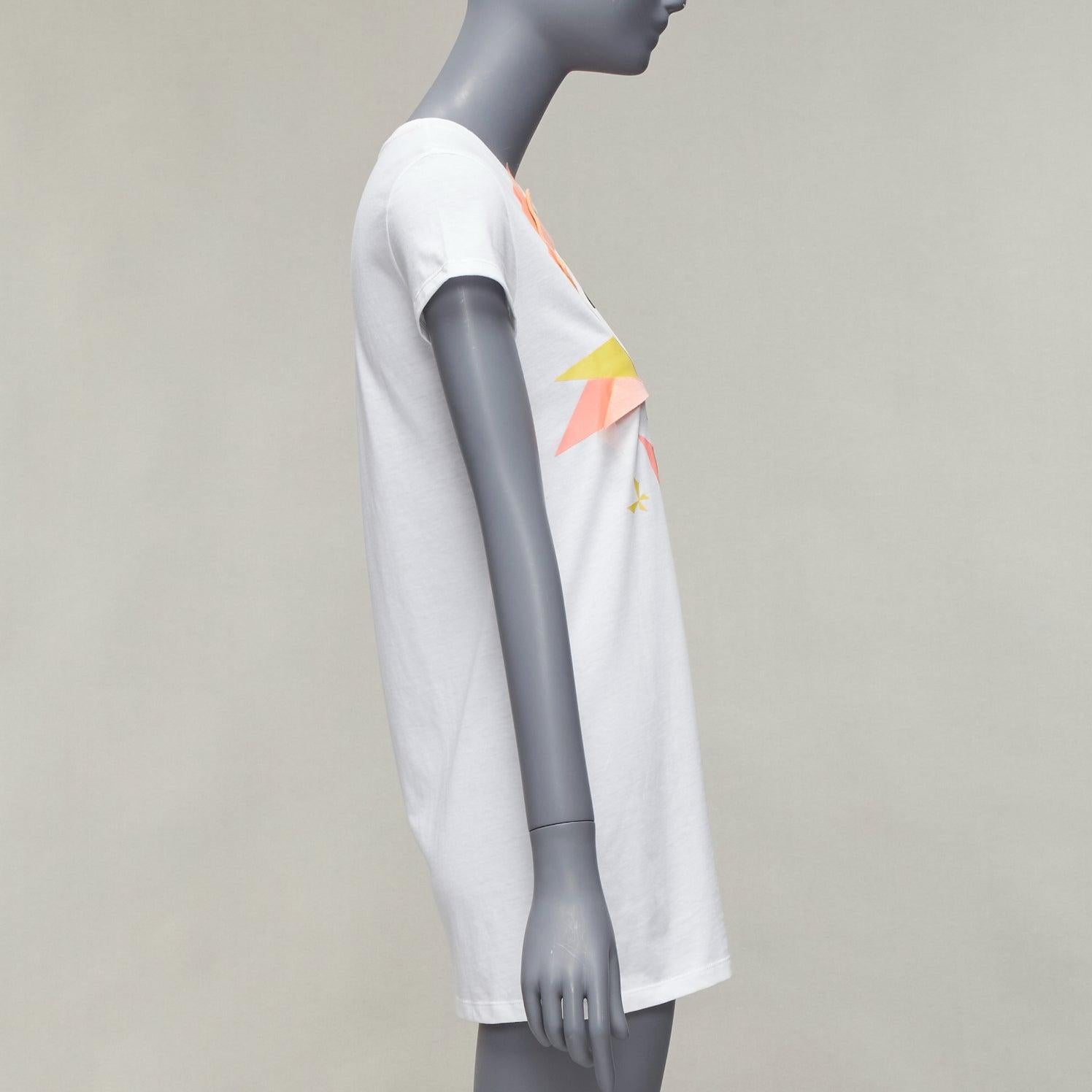 Fendi KIDS Mostro arrabbiato Farfalla applique bianco manica lunga tshirt 12Y XS In condizioni ottime in vendita a Hong Kong, NT
