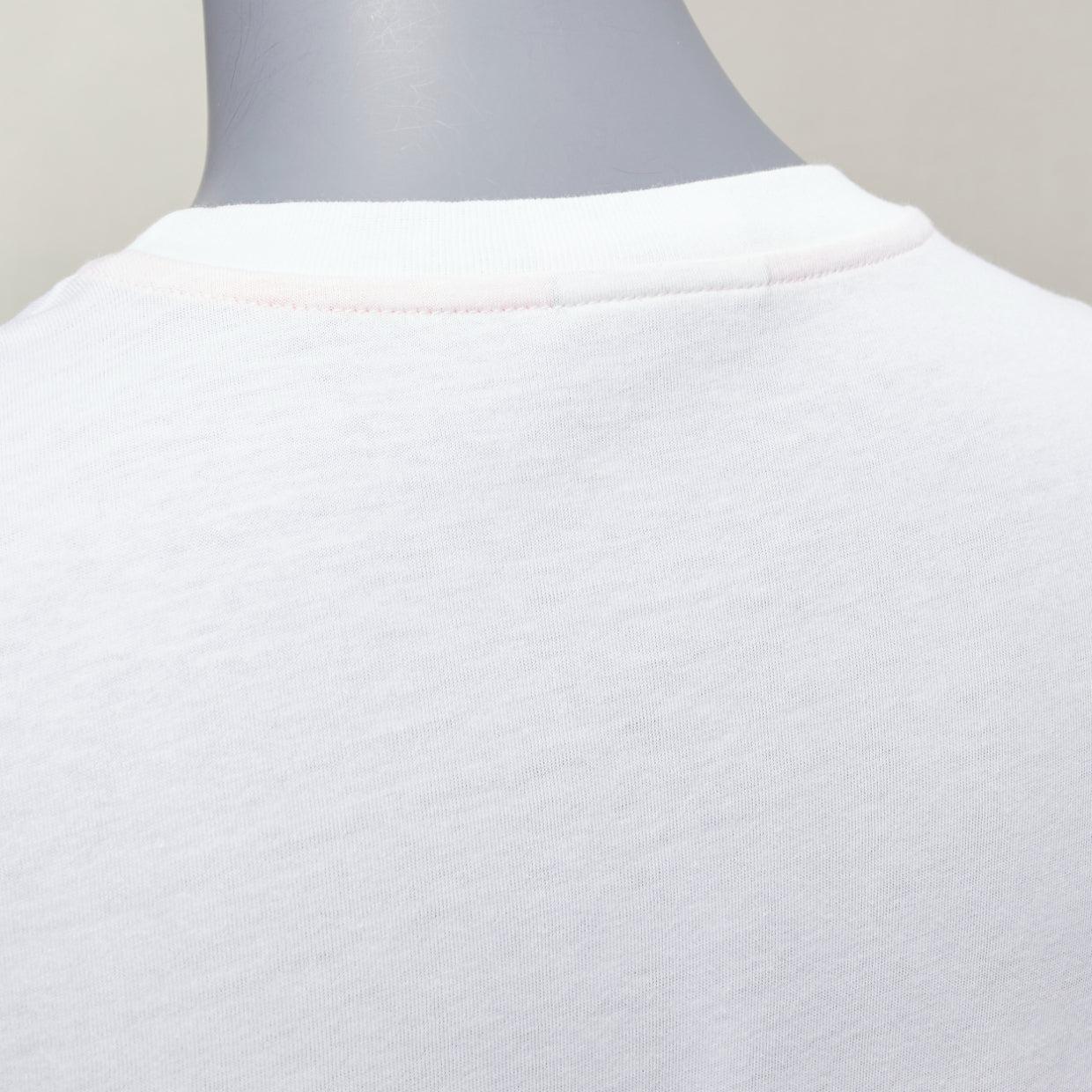 Fendi KIDS Mostro arrabbiato Farfalla applique bianco manica lunga tshirt 12Y XS in vendita 3