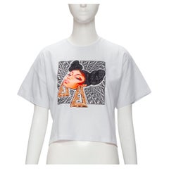 FENDI KIDS Nicki Minaj Drucke auf weißem Baumwollpullover XS