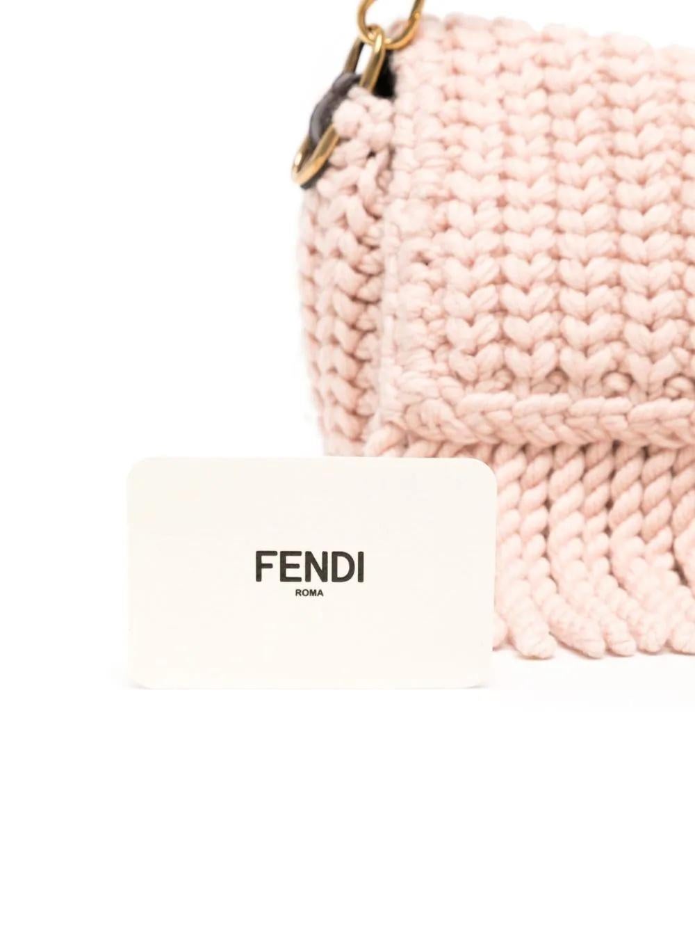 Fendi Knit Baguette Bag  2