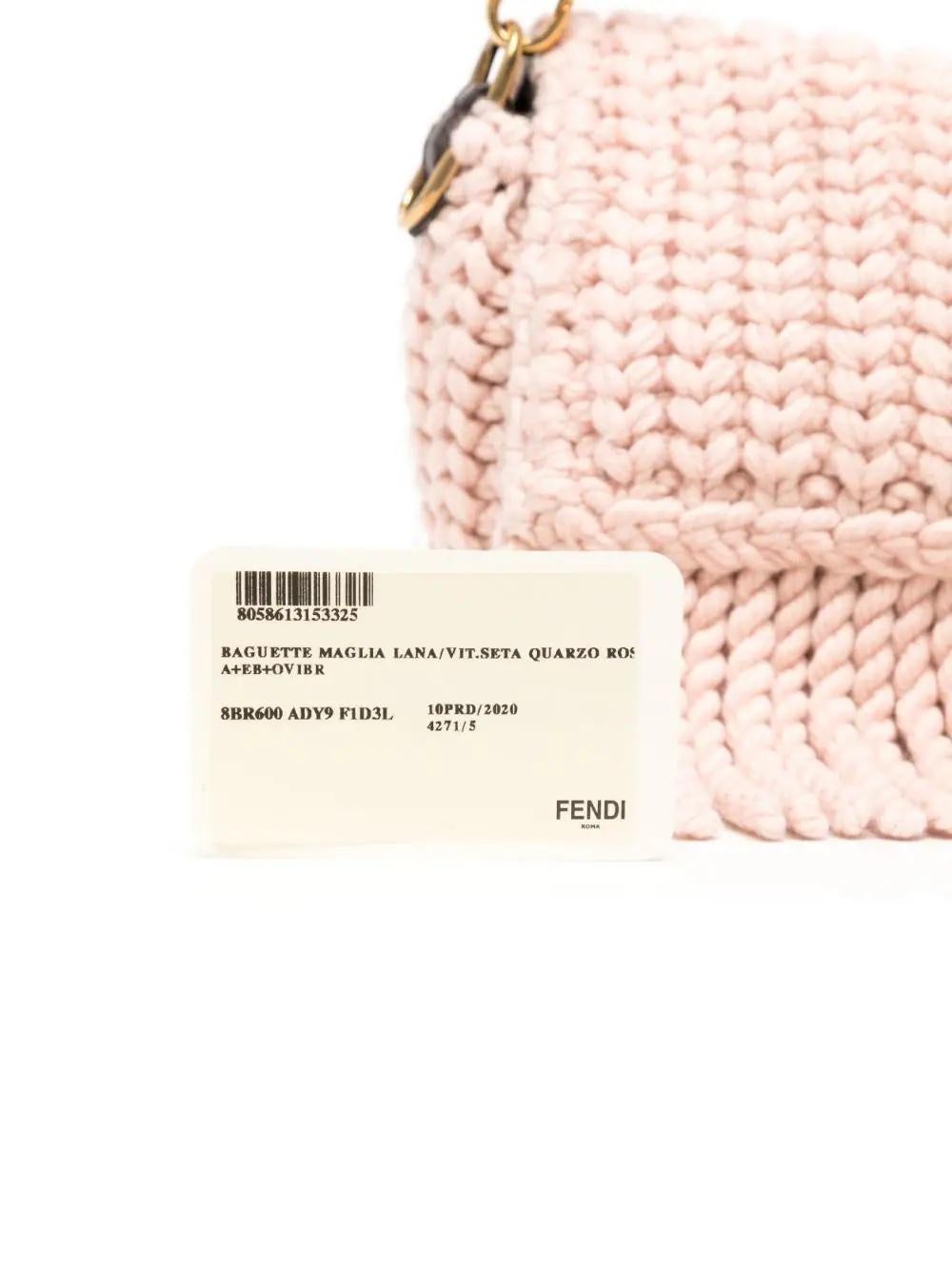 Fendi Knit Baguette Bag  3