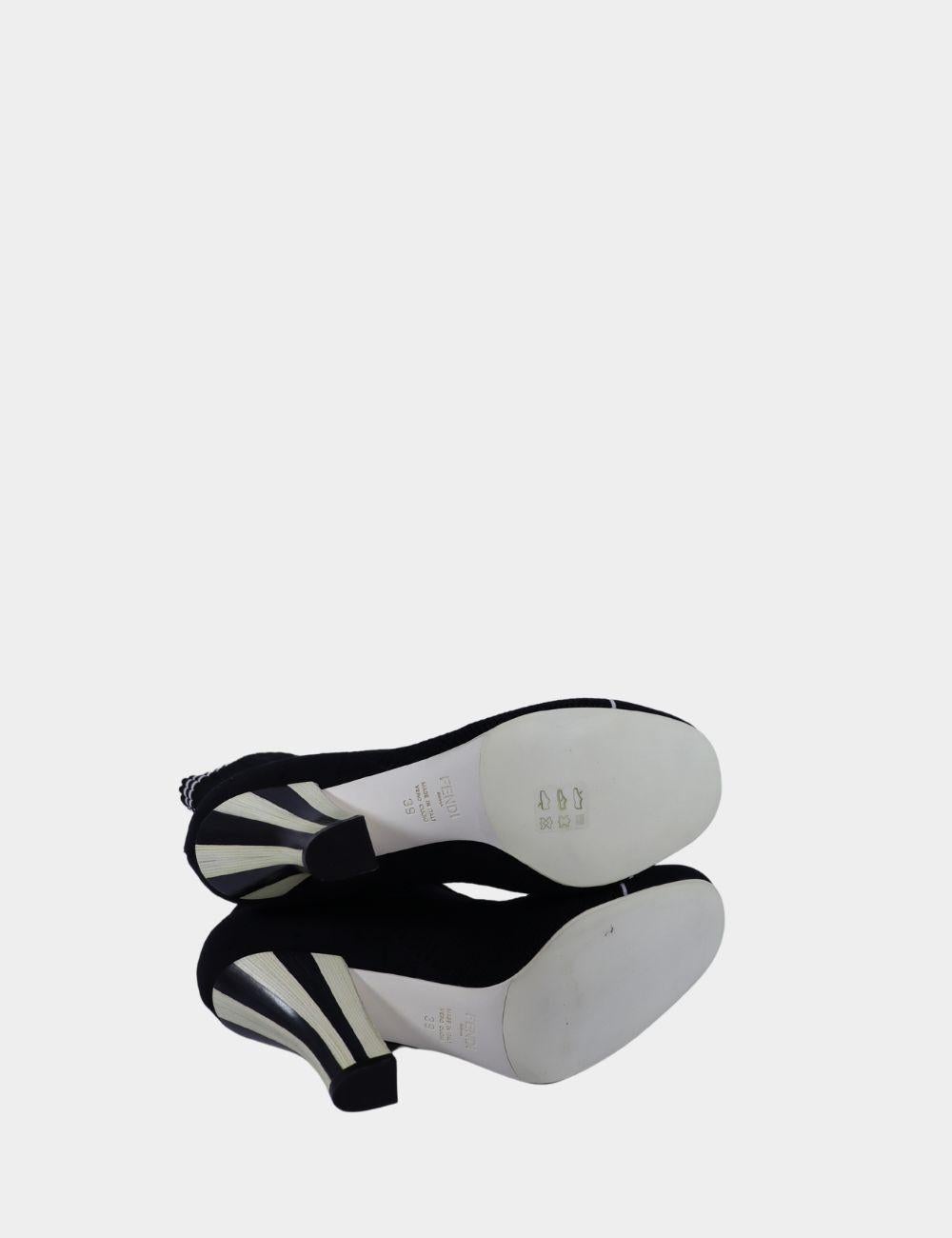 De las mujeres Botines calados Fendi Knit Rockoko Runway Talla EU 39 en venta