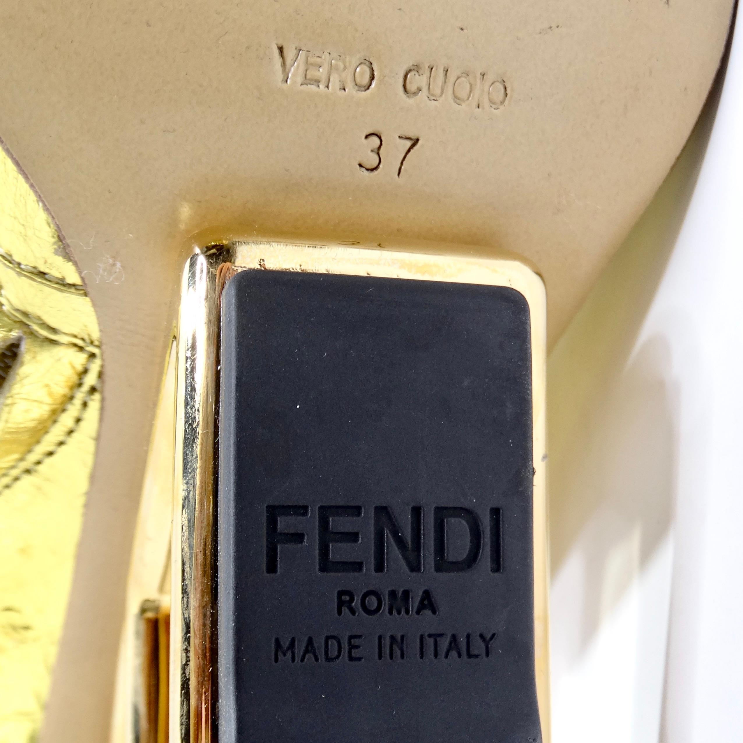 Fendi Laminated Craquele Nappa Fendi First Booties For Sale 5