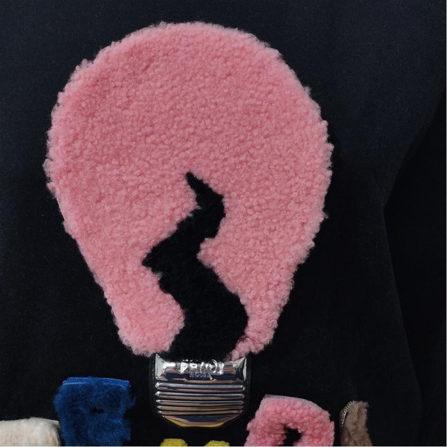 Black Fendi Lamp sweater size 38 For Sale
