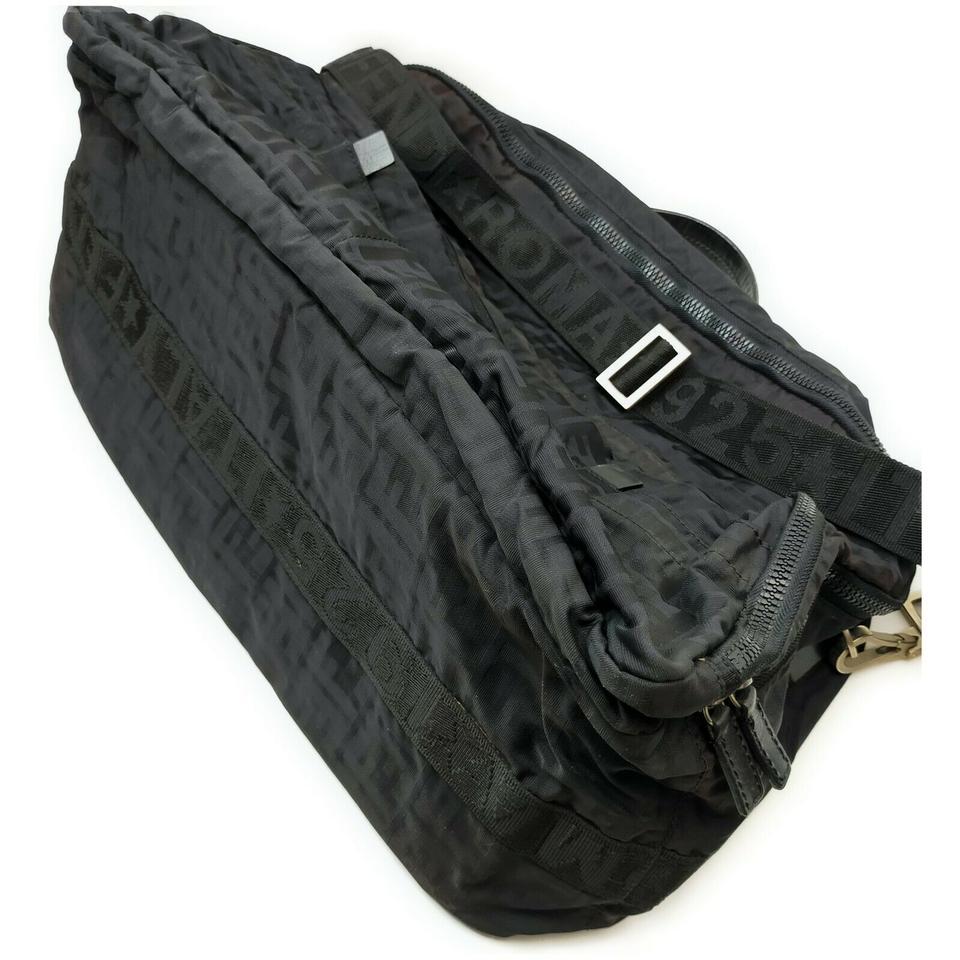 Fendi Large Black Monogram FF Zucca Travel Bag  862331 For Sale 8