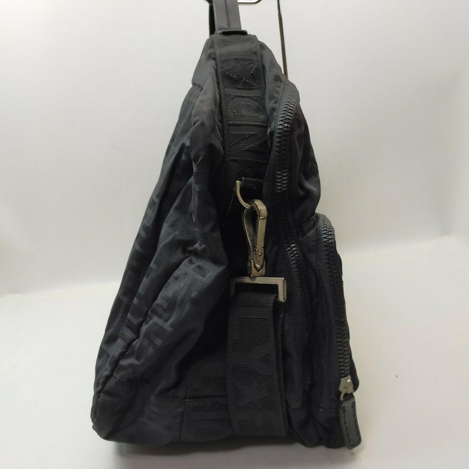 Fendi Large Black Monogram FF Zucca Travel Bag  862331 For Sale 2