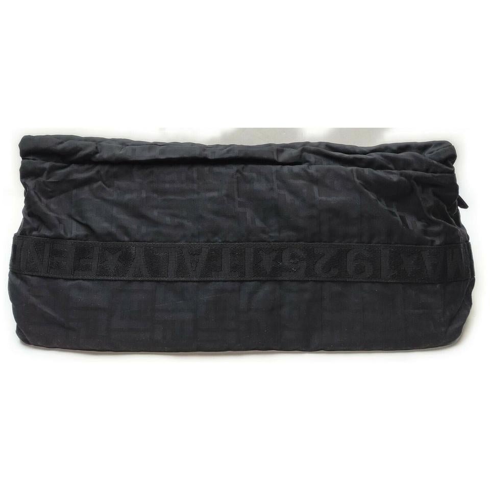 Fendi Large Black Monogram FF Zucca Travel Bag  862331 For Sale 3