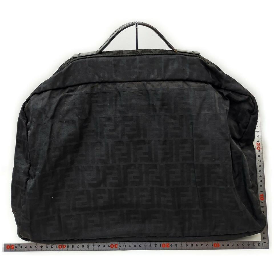 Fendi Large Black Monogram FF Zucca Travel Bag  862331 For Sale 4