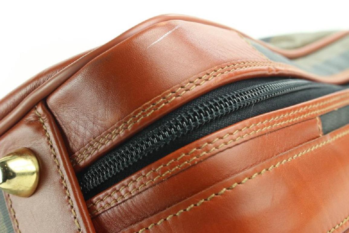 Fendi Large Pequin Stripe Suitcase Luggage Bag 119ff23 7