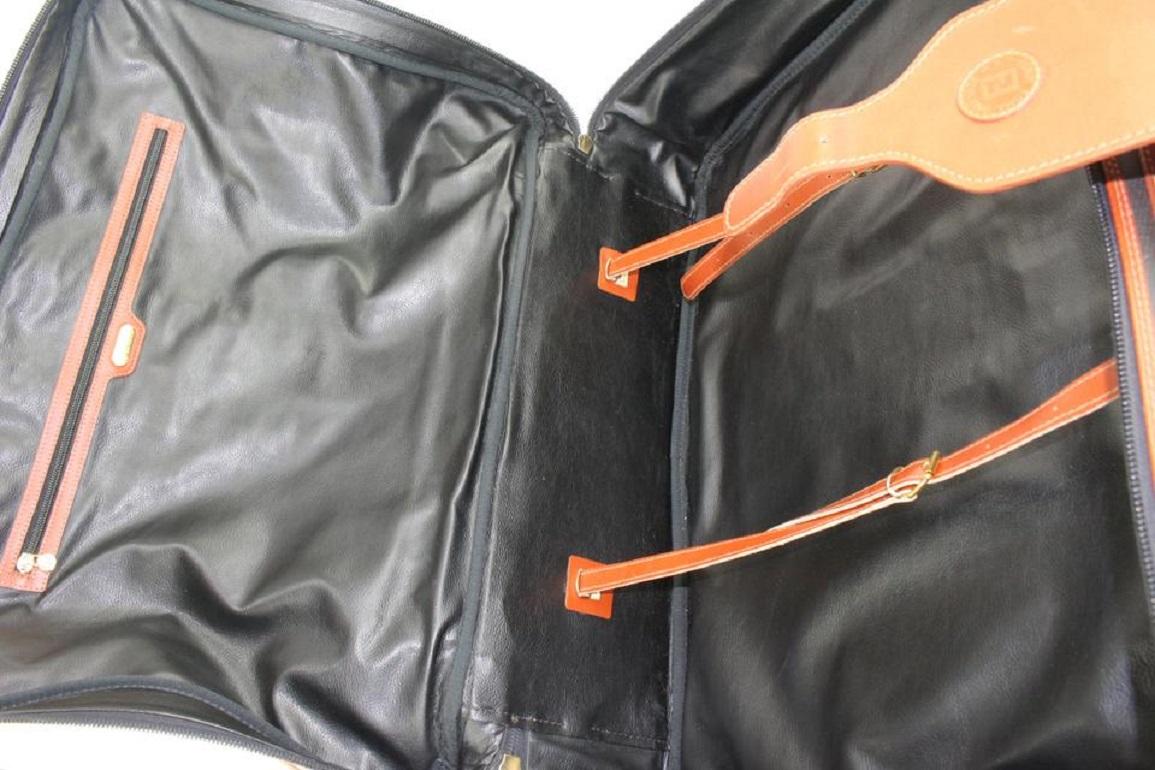 Women's Fendi Large Pequin Stripe Suitcase Luggage Bag 119ff23