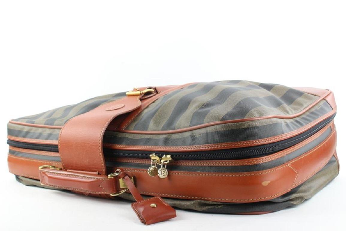 Fendi Large Pequin Stripe Suitcase Luggage Bag 119ff23 2