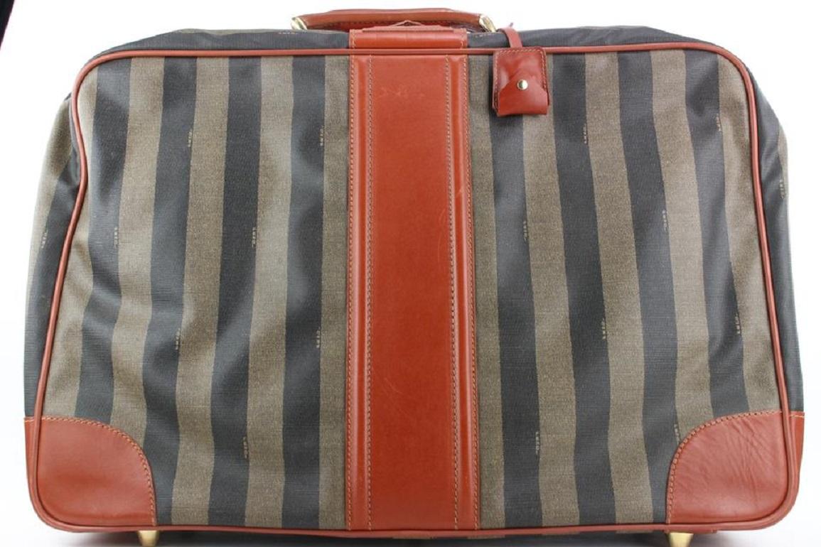Fendi Large Pequin Stripe Suitcase Luggage Bag 119ff23 3