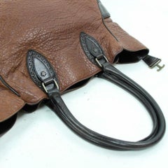 Fendi Large Selleria Du Jour 870311 Brown Leather Tote