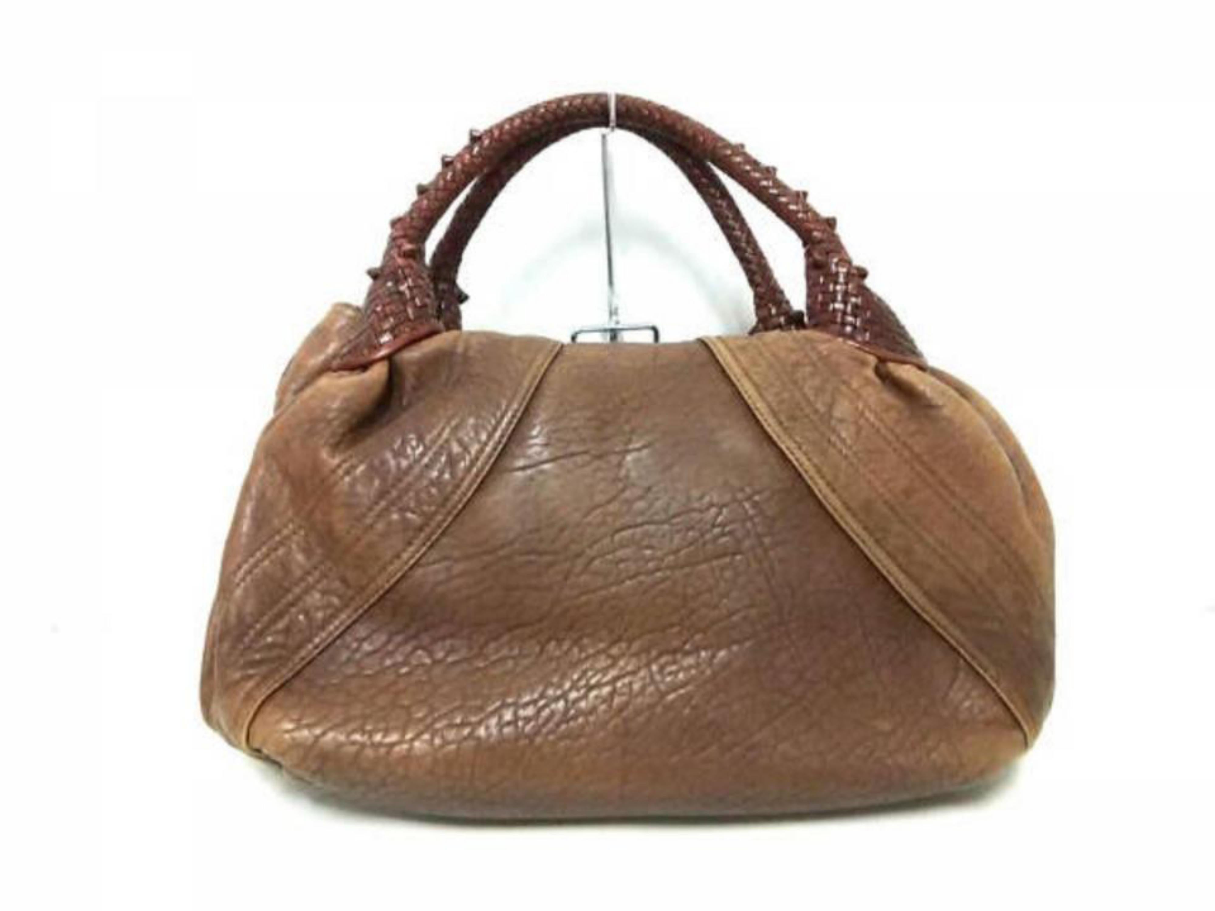 Women's Fendi Large Spy 228040 Brown Leather Hobo Bag For Sale
