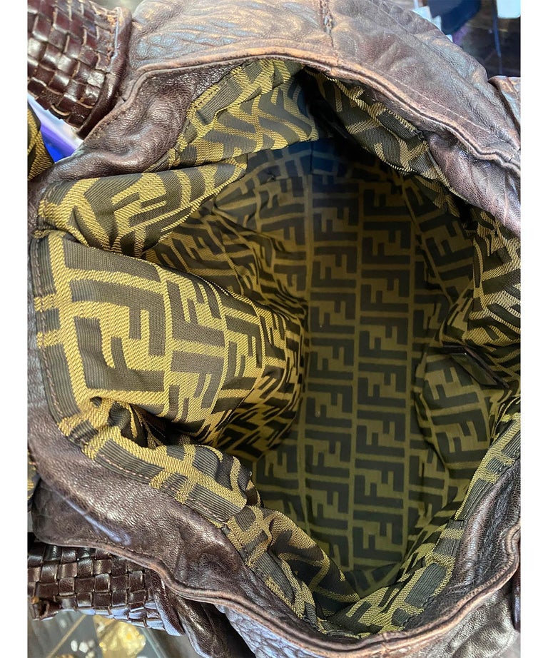 Vintage Black Leather Fendi Spy bag Missing Tassel Damage