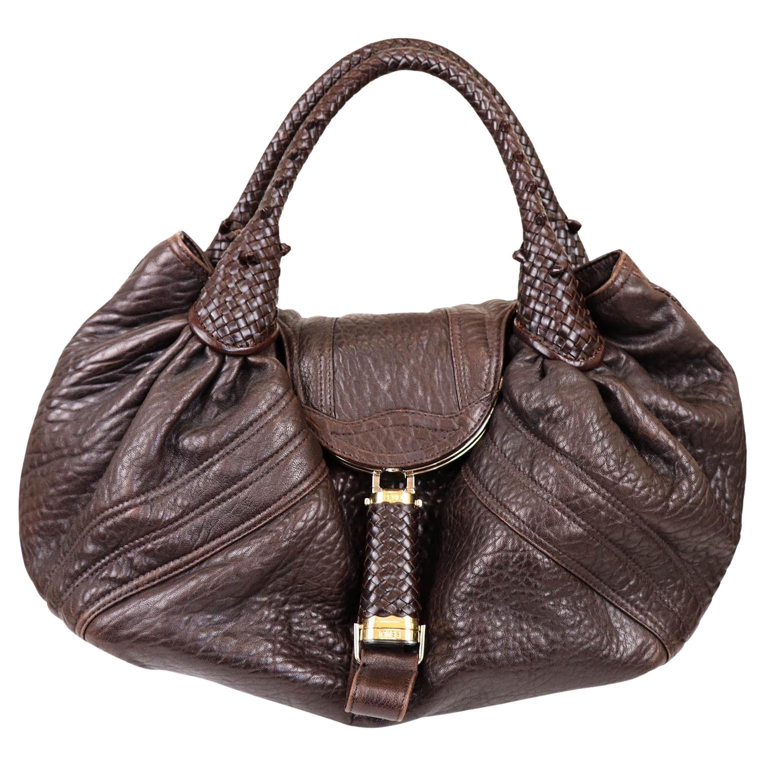 FENDI Spy bag bag black leather - VALOIS VINTAGE PARIS