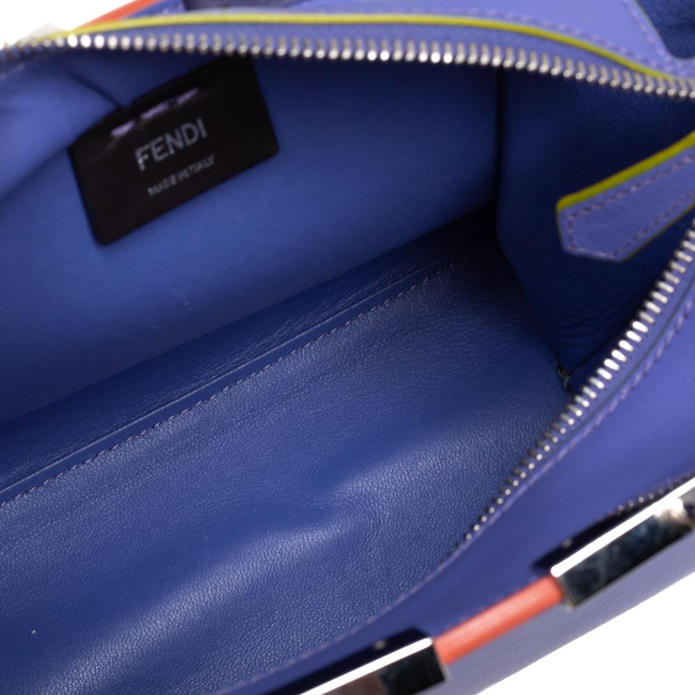 Fendi Mini 3Jours Tragetasche aus lavendelfarbenem Leder 6
