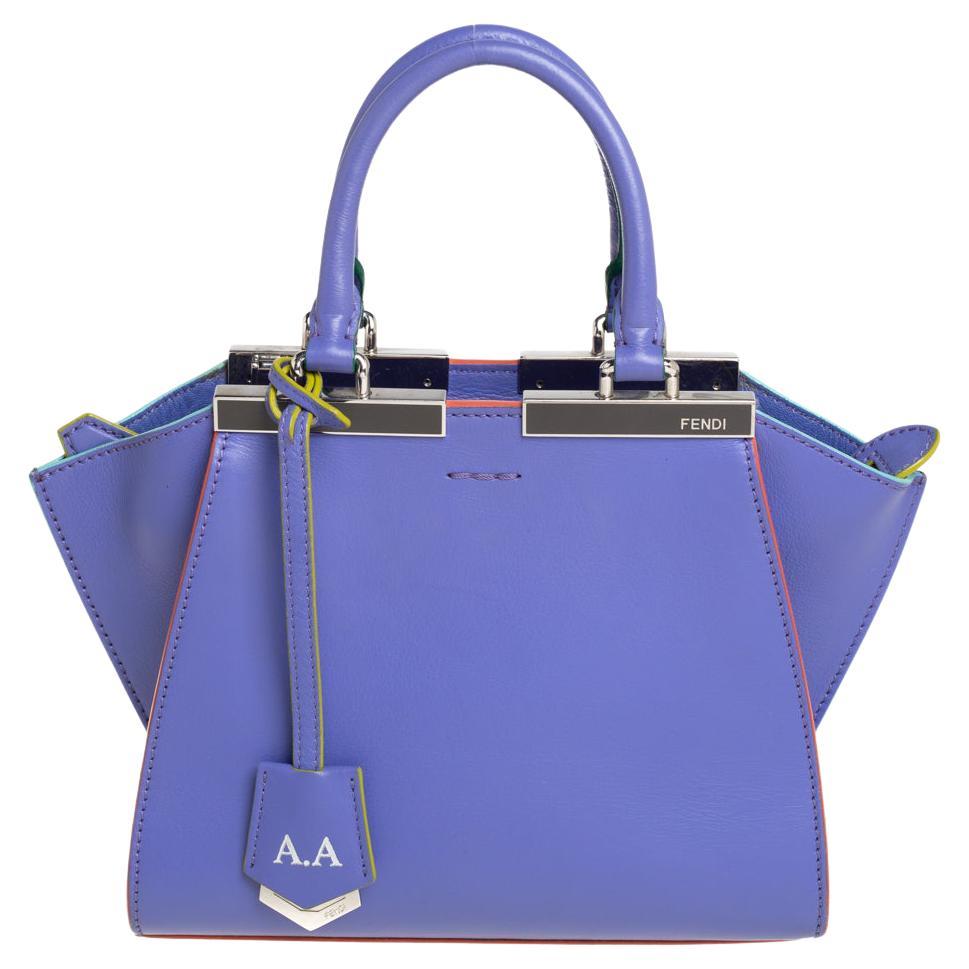 Fendi Lavender Leather Mini 3Jours Tote