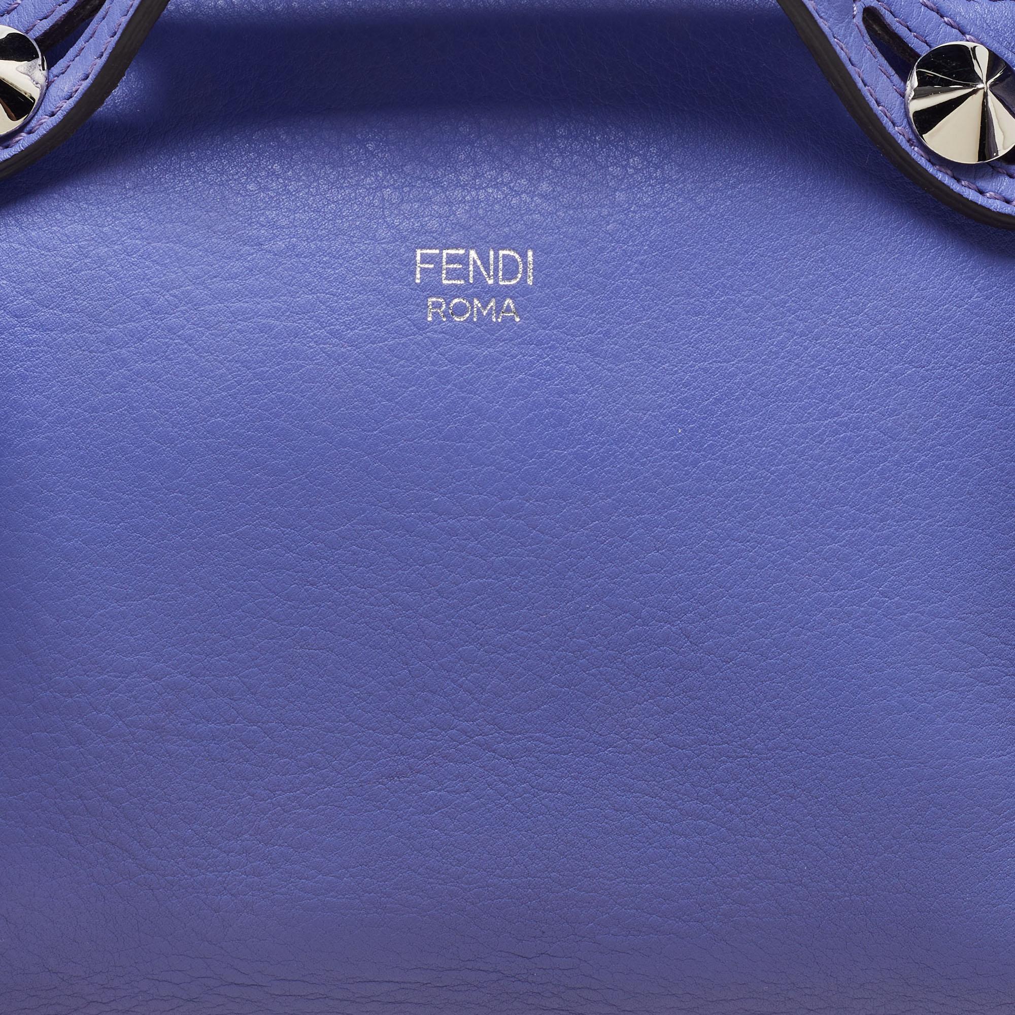 Fendi Lavender Leather Mini By The Way Crossbody Bag For Sale 4