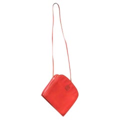 Fendi Leather Crossbody Bag in Red