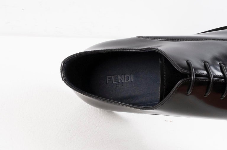 Fendi Leather Formal Men Shoes Size USA9, EUR43, UK8, S326 For Sale at  1stDibs