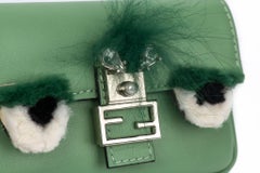 Fendi Leather Micro Monster Baguette