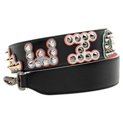 Fendi Leather Studded Fun Fair Strap You Shoulder Strap