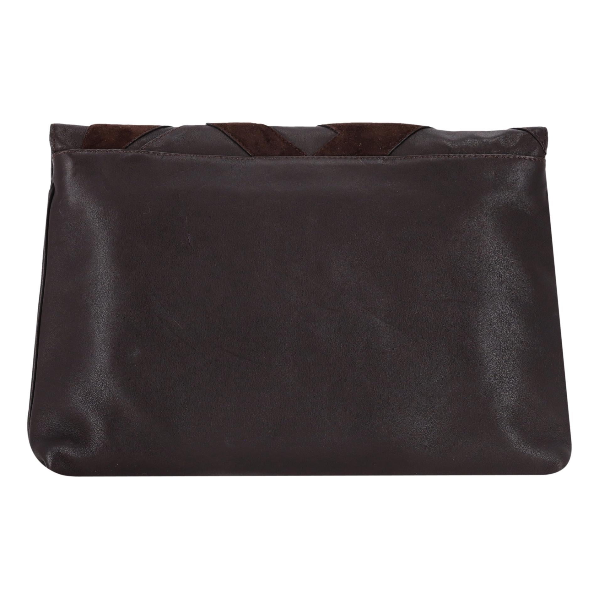 Sac Vintage By en cuir de Fendi avec logo 'FF' en daim Bon état - En vente à London, GB