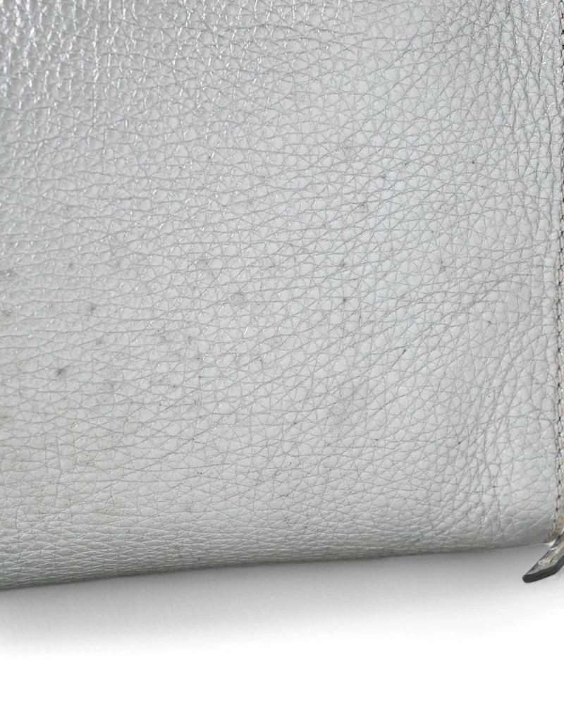 Fendi Lei Small Silver Saddle For Sale 8