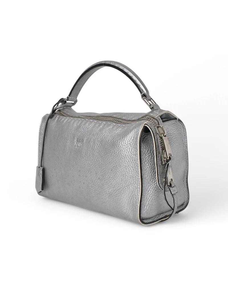 Gray Fendi Lei Small Silver Saddle For Sale