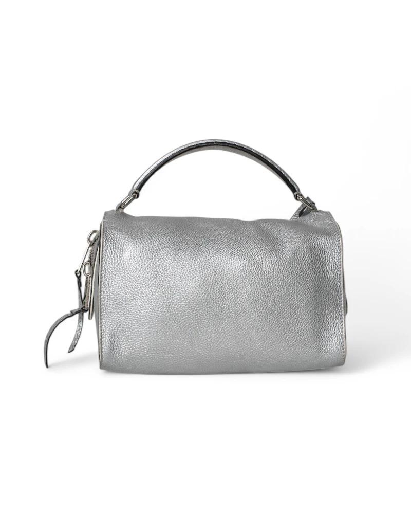 Fendi Lei Small Silver Saddle In Good Condition For Sale In Torre Del Greco, IT