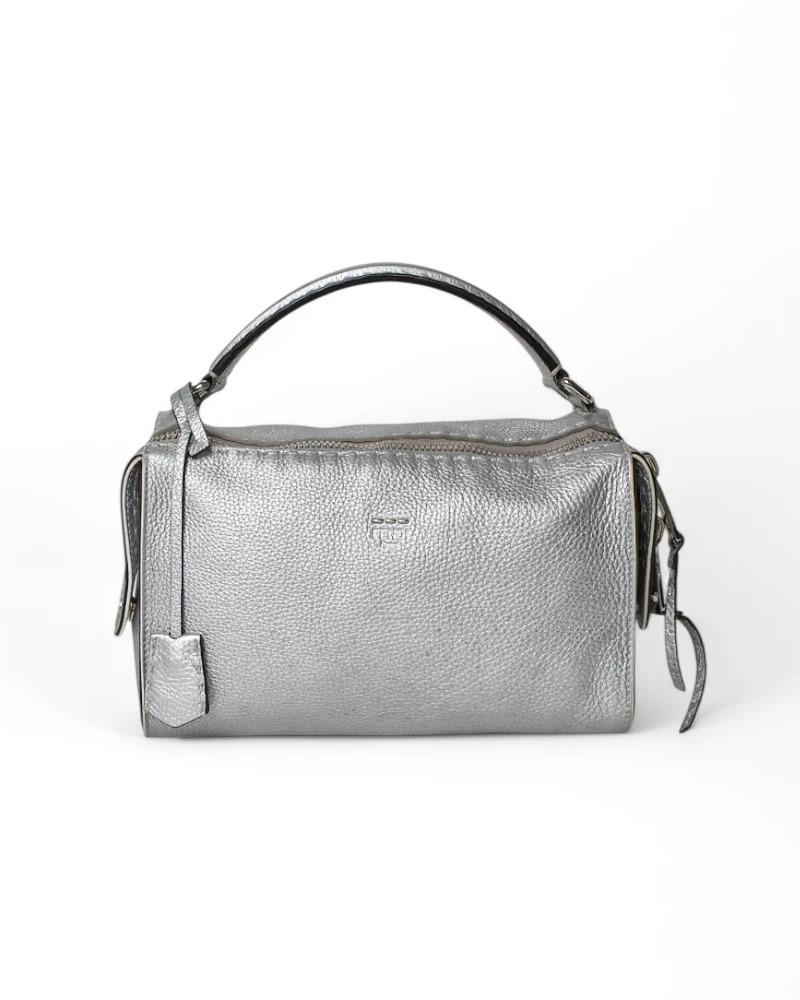 Fendi Lei Small Silver Saddle For Sale