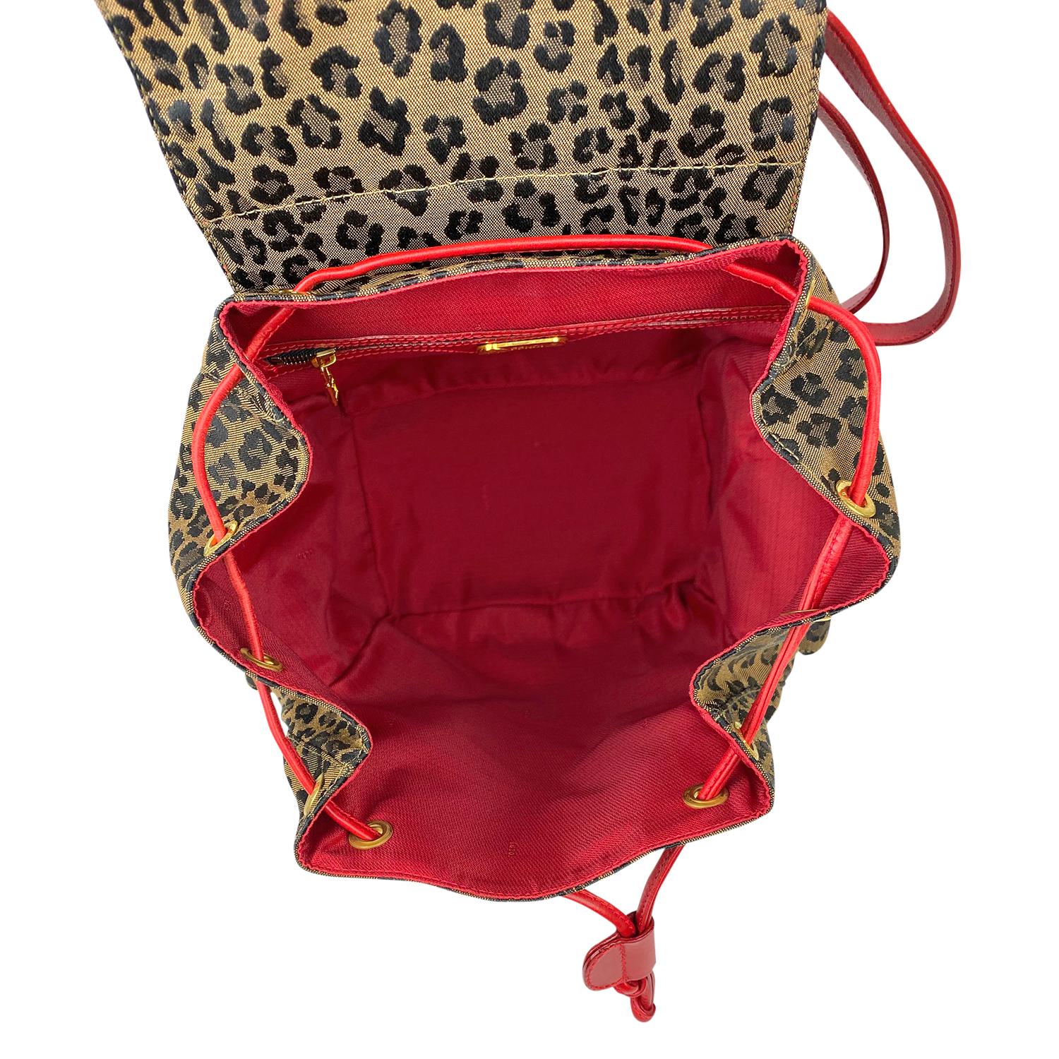Fendi Leopard Backpack For Sale 5