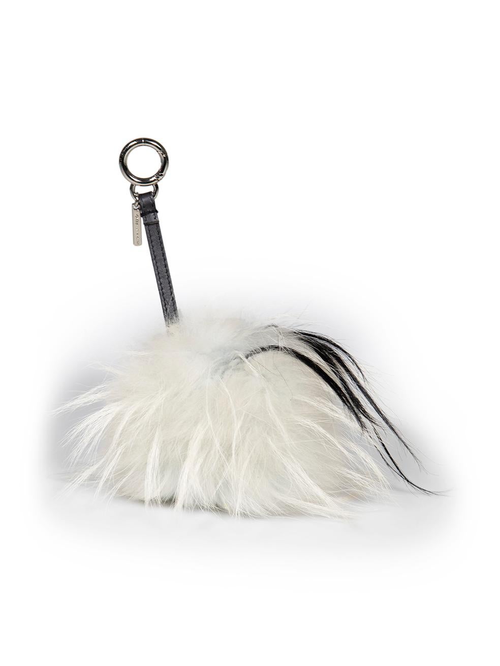 Fendi Light Blue Fur Maddie Monster Bag Charm In New Condition For Sale In London, GB