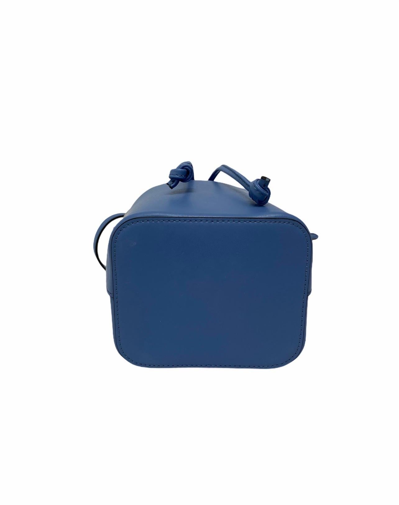 Women's Fendi Light Blue Leather Bucket Bag