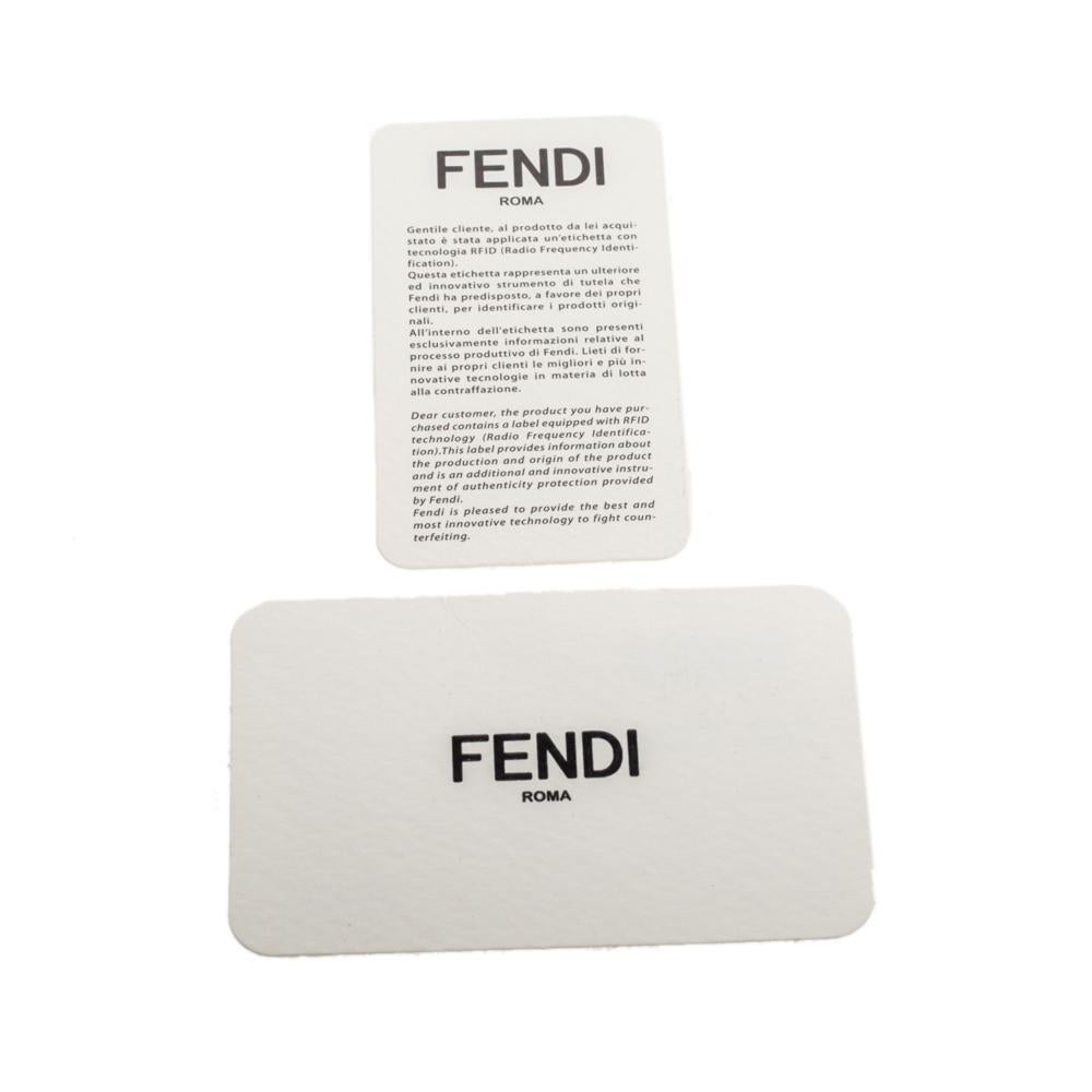 Fendi Light Blue Leather Micro Peekaboo Top Handle Bag 5