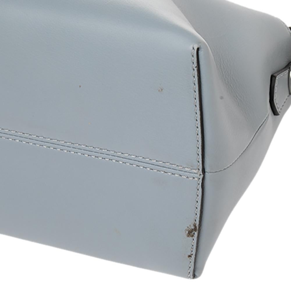 Fendi Light Blue Leather Small By The Way Boston Bag 5
