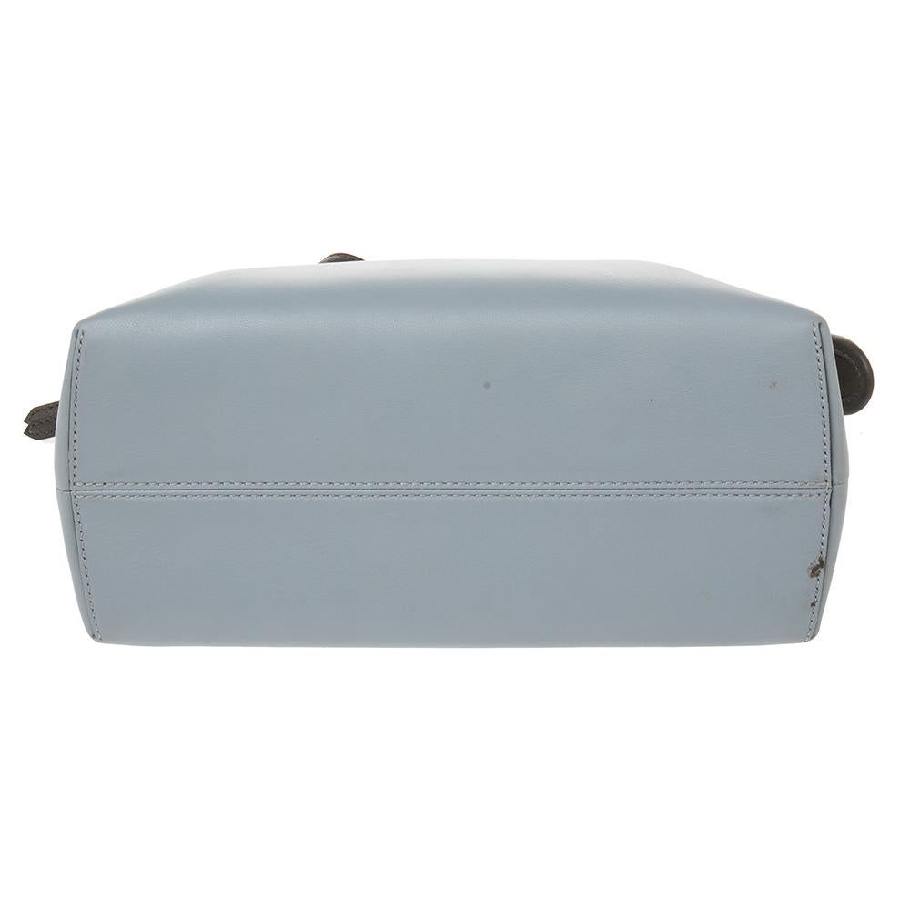 Fendi Light Blue Leather Small By The Way Boston Bag 3