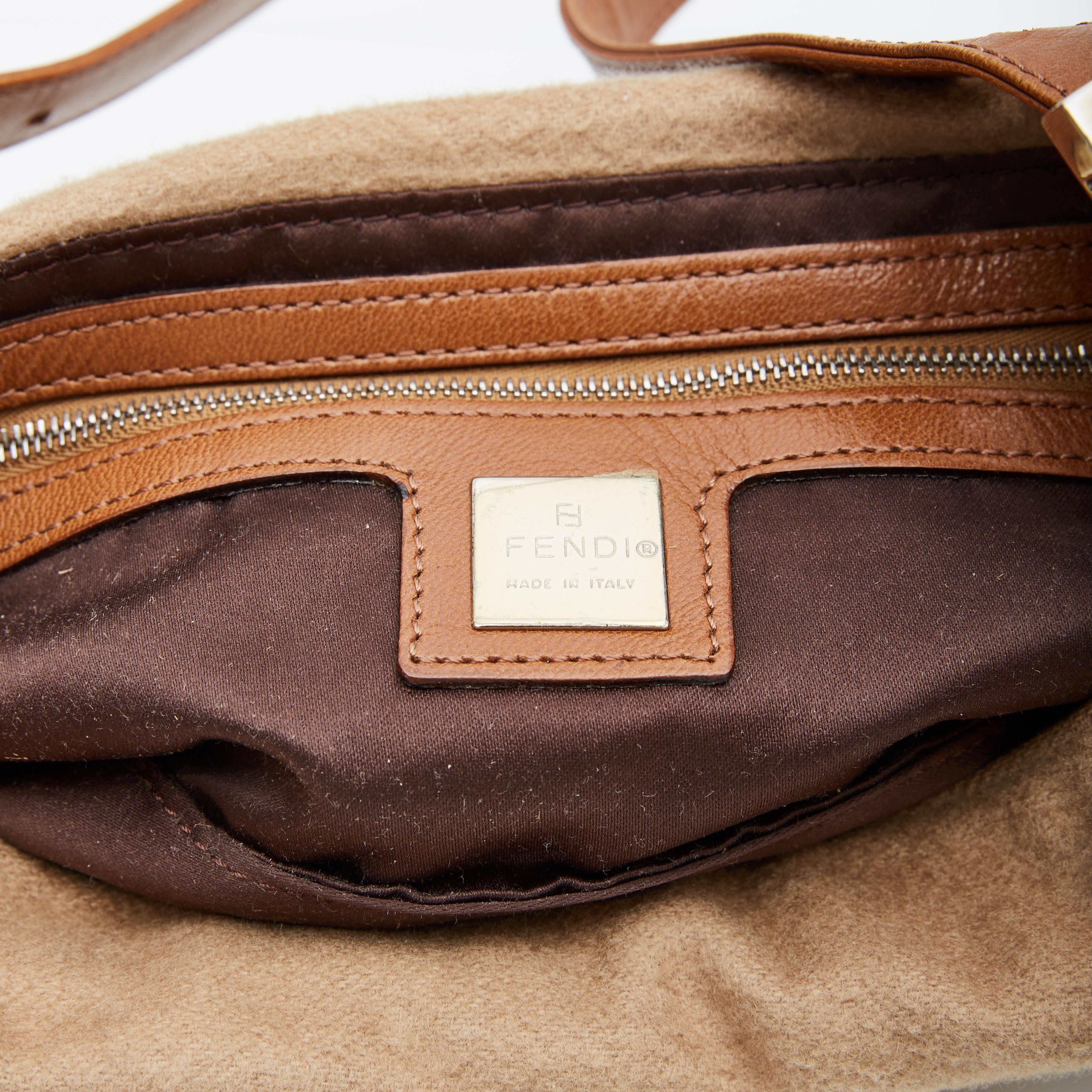 Fendi Light Brown Baguette Bag For Sale 5