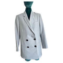 Blazer gris claro con doble botonadura Fendi 