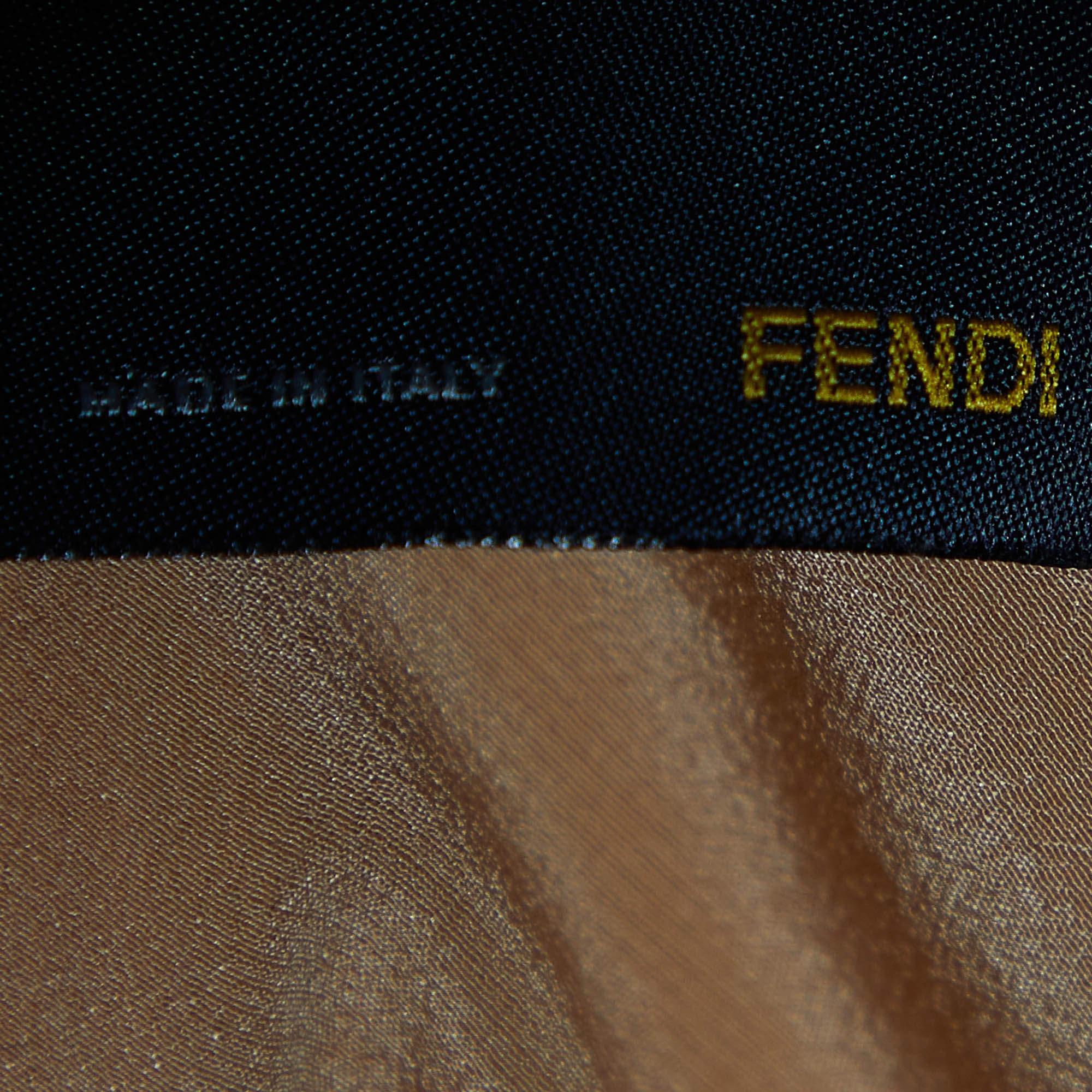 Women's Fendi Light Orange Silk Fil Coupe Trail Gown M For Sale