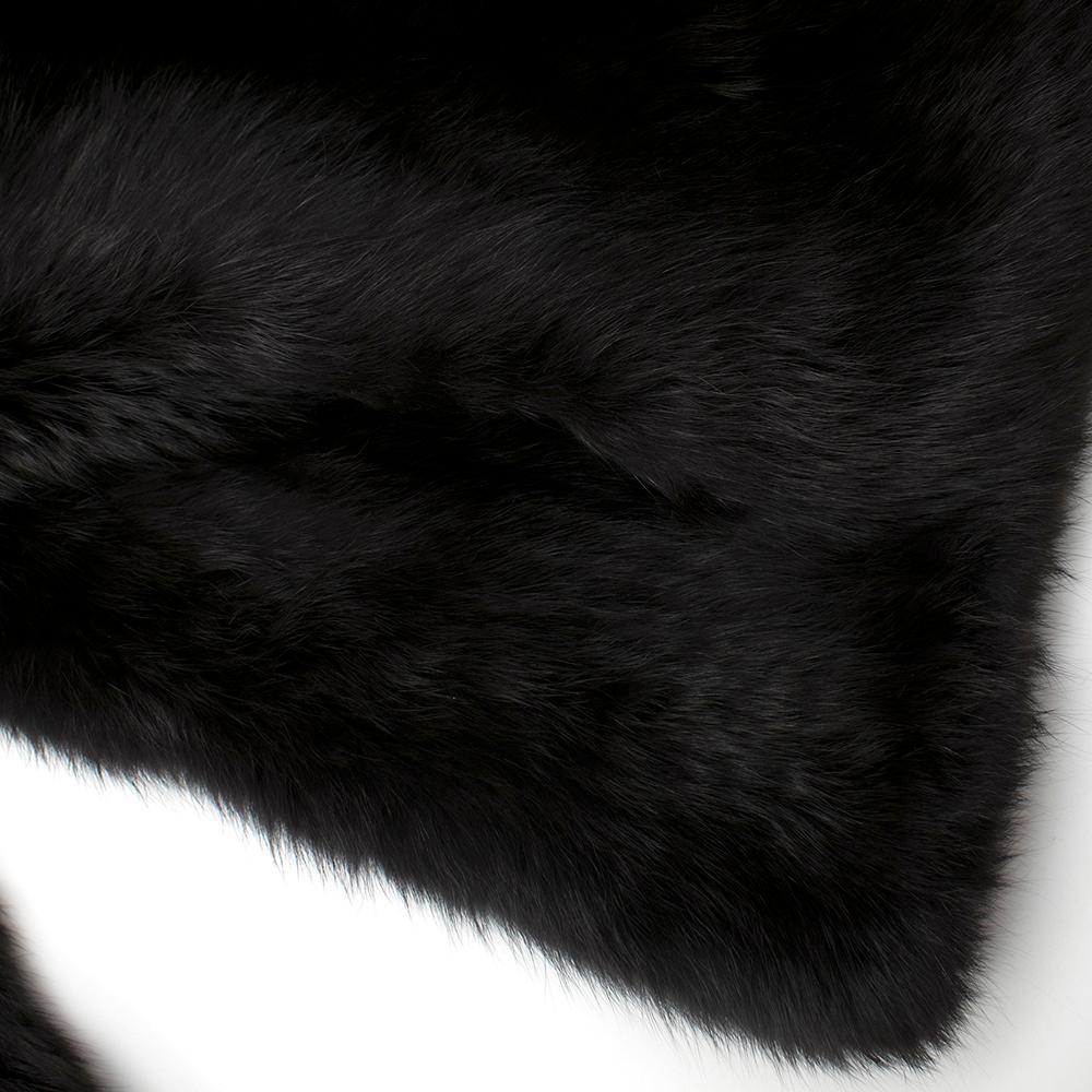 Fendi Lightweight Black Rabbit Fur Jacket S IT 42  2
