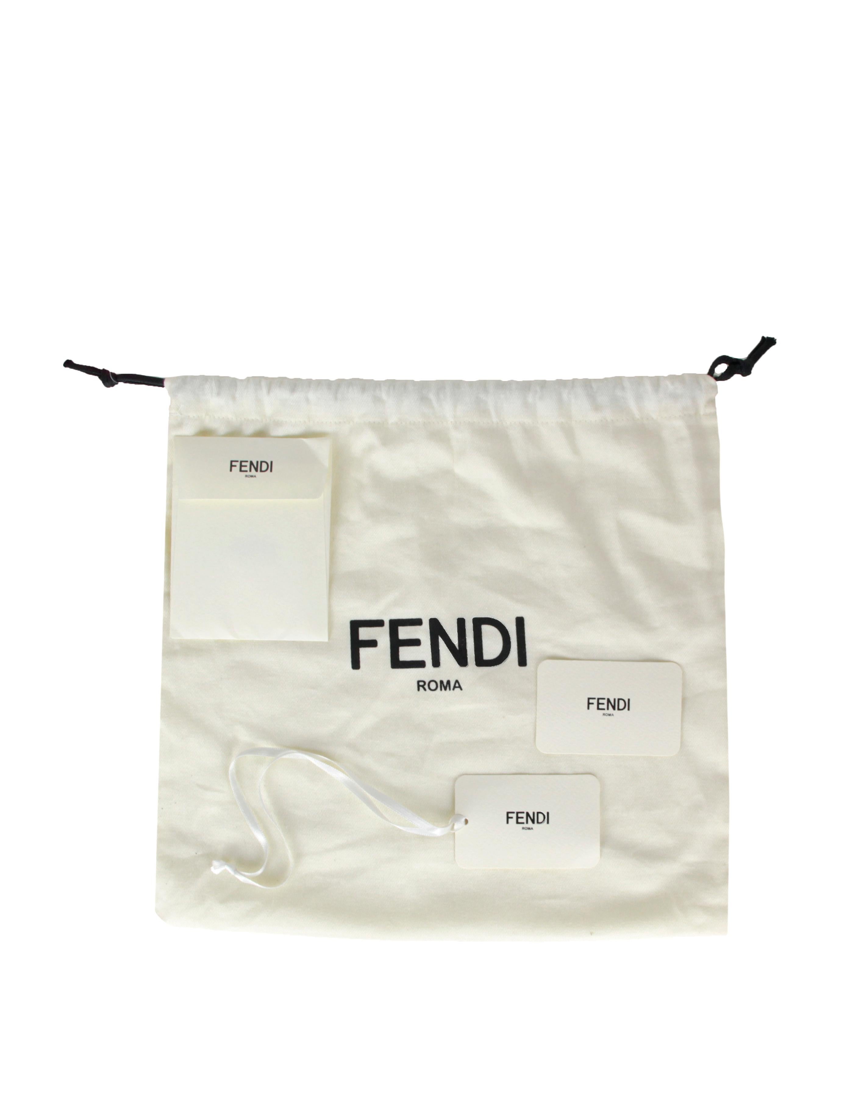 Fendi Grau Selleria Leder NM Baguette-Tasche mit Nähtenbesatz Neu 3.290 $ Damen