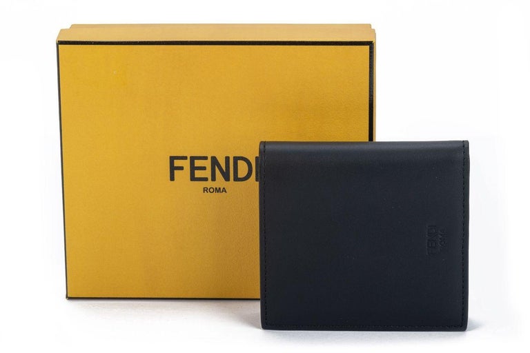 Fendi Monster Black Leather Wallet (Pre-Owned)