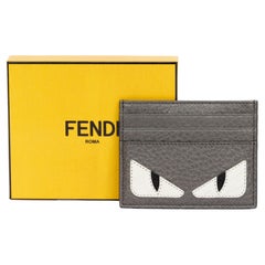 Fendi Orange Leather Vitello Elite Gusseted Card Holder at 1stDibs