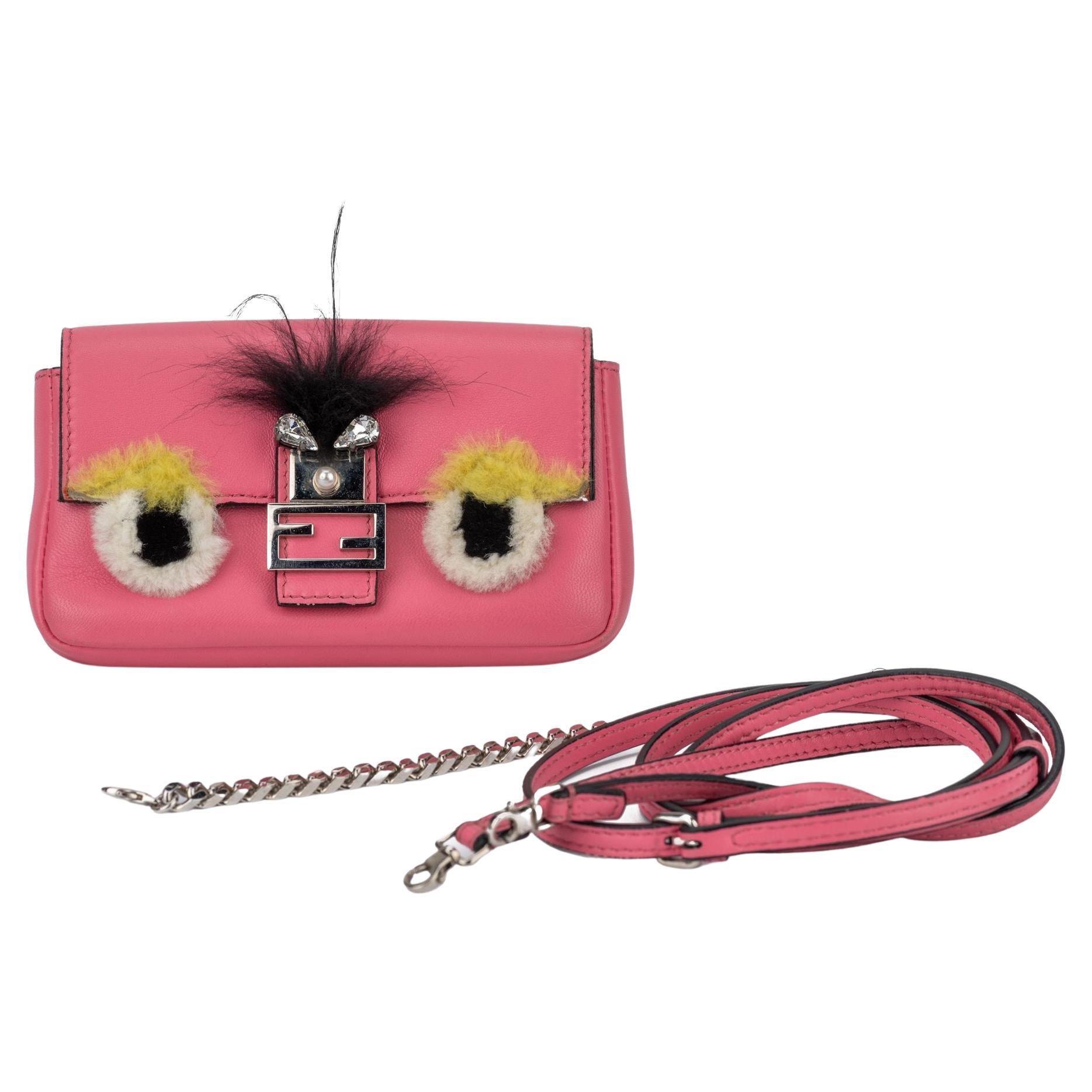Fendi Lim.Ed Pink Monster Micro Baguette