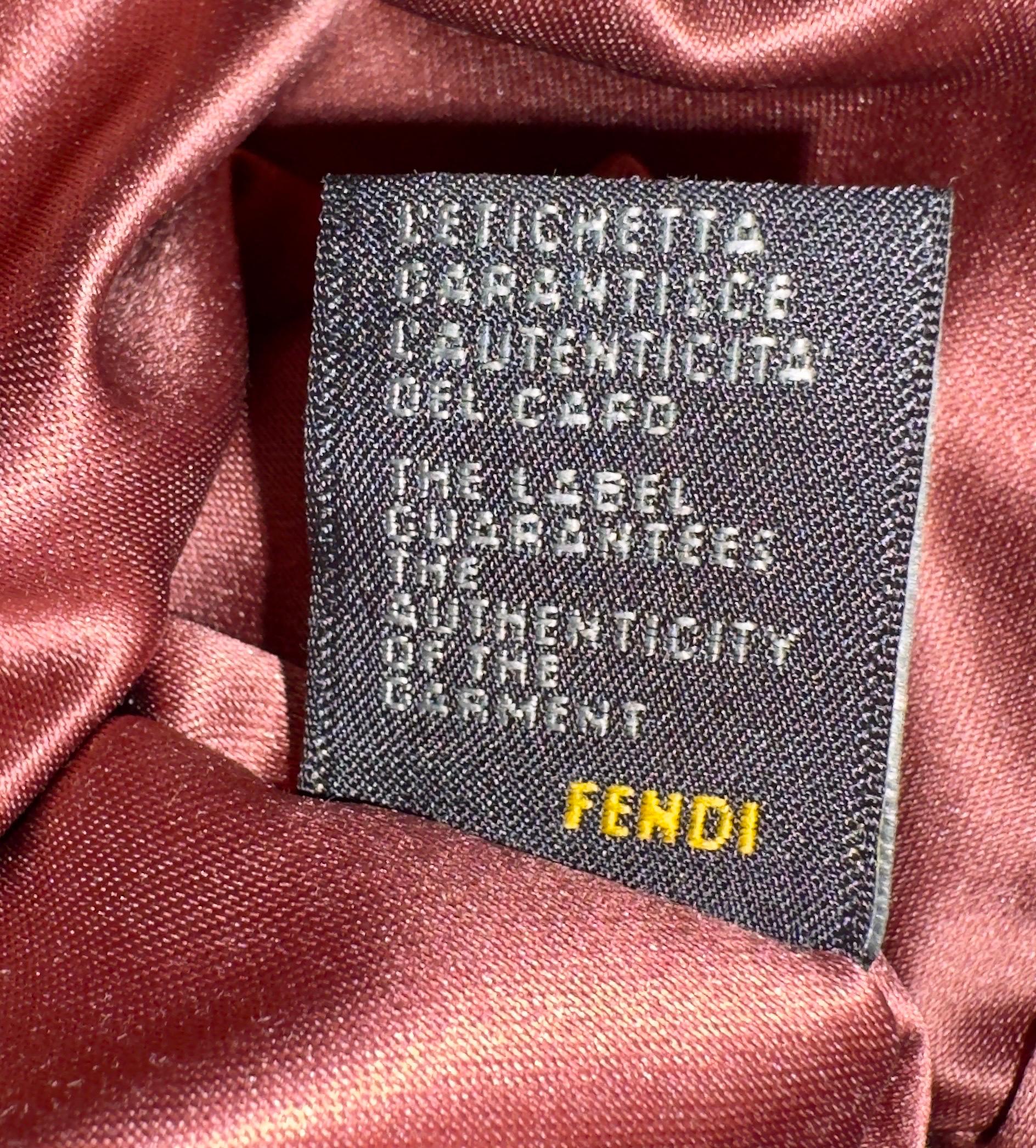 Fendi Spy Bag in edizione limitata Velluto esotico ricamato a mano con cristalli FW 2005 4